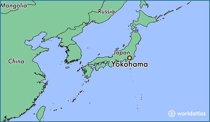 Kart av Yokohama på