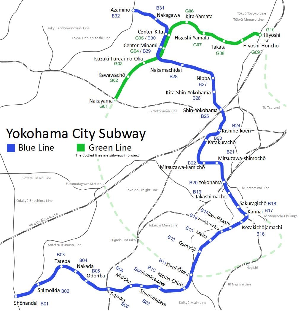 Yokohama metro kart