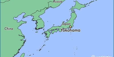 Kart av Yokohama på